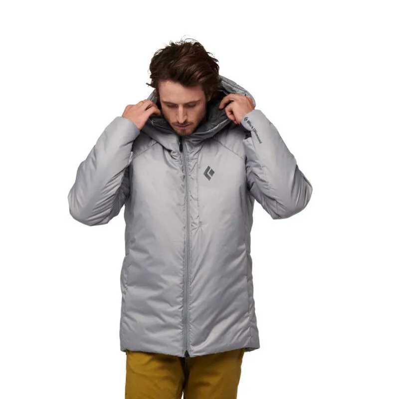 Black Diamond synthetic belay parka men.