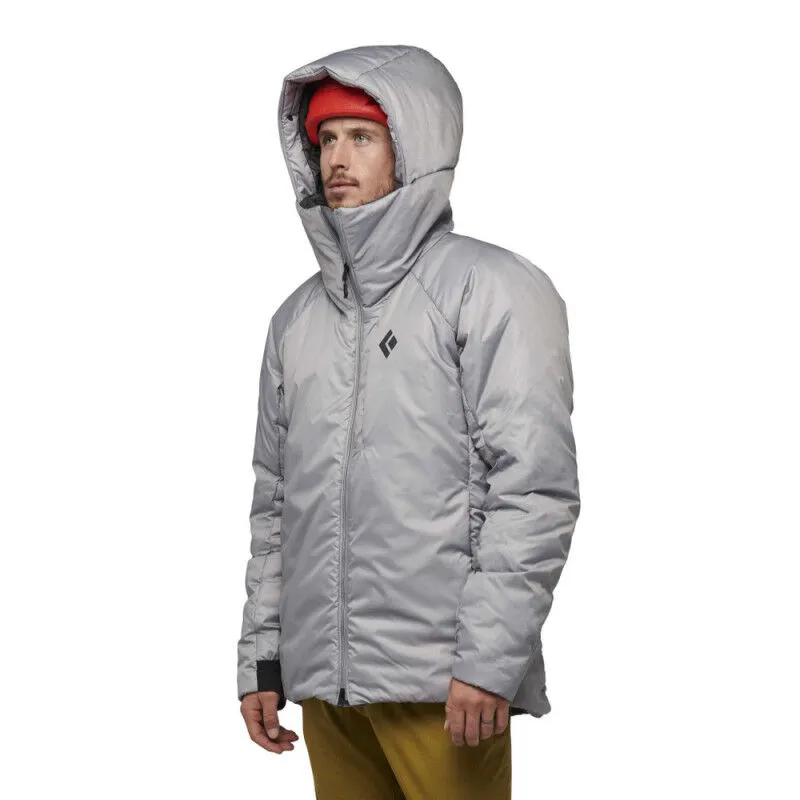 Black Diamond synthetic belay parka men.