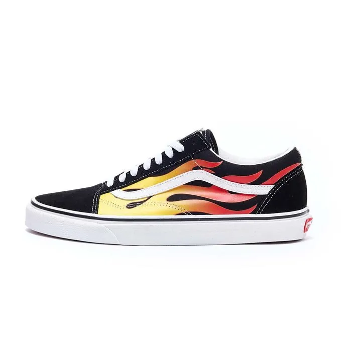 Black Flame Old Skool Sneakers for Men