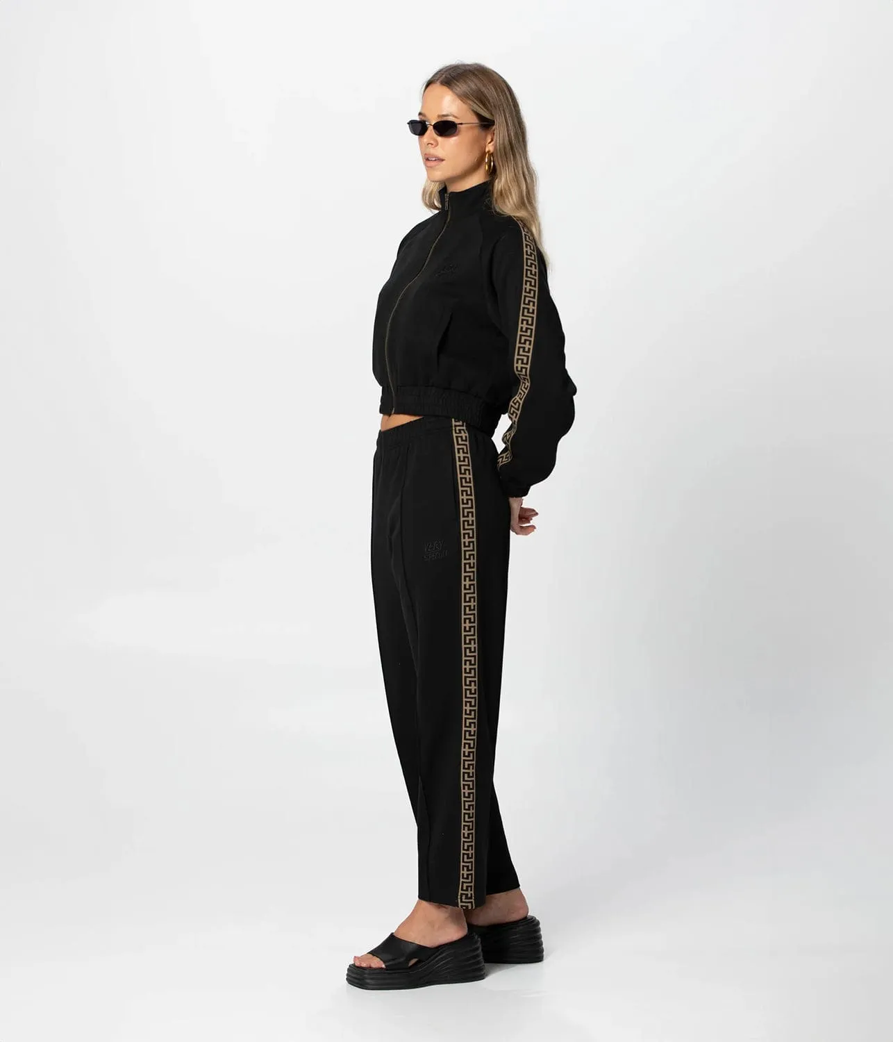 Black Geo Track Pants - Top Google SEO Result!