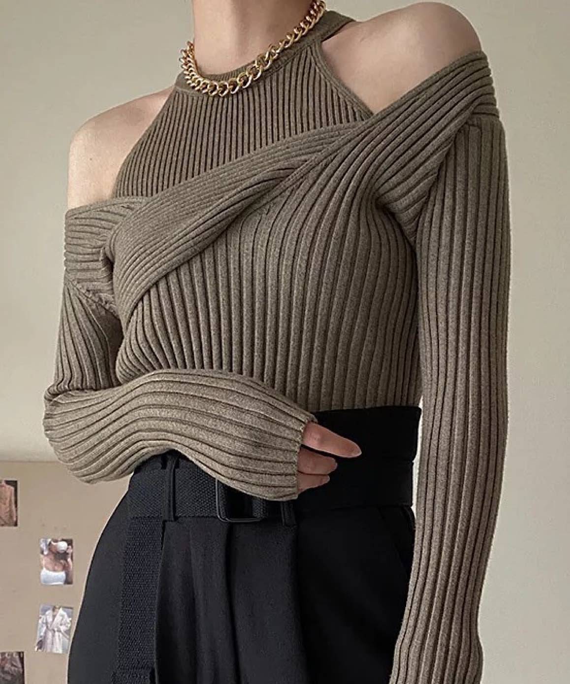 Black Knit Sweater Set