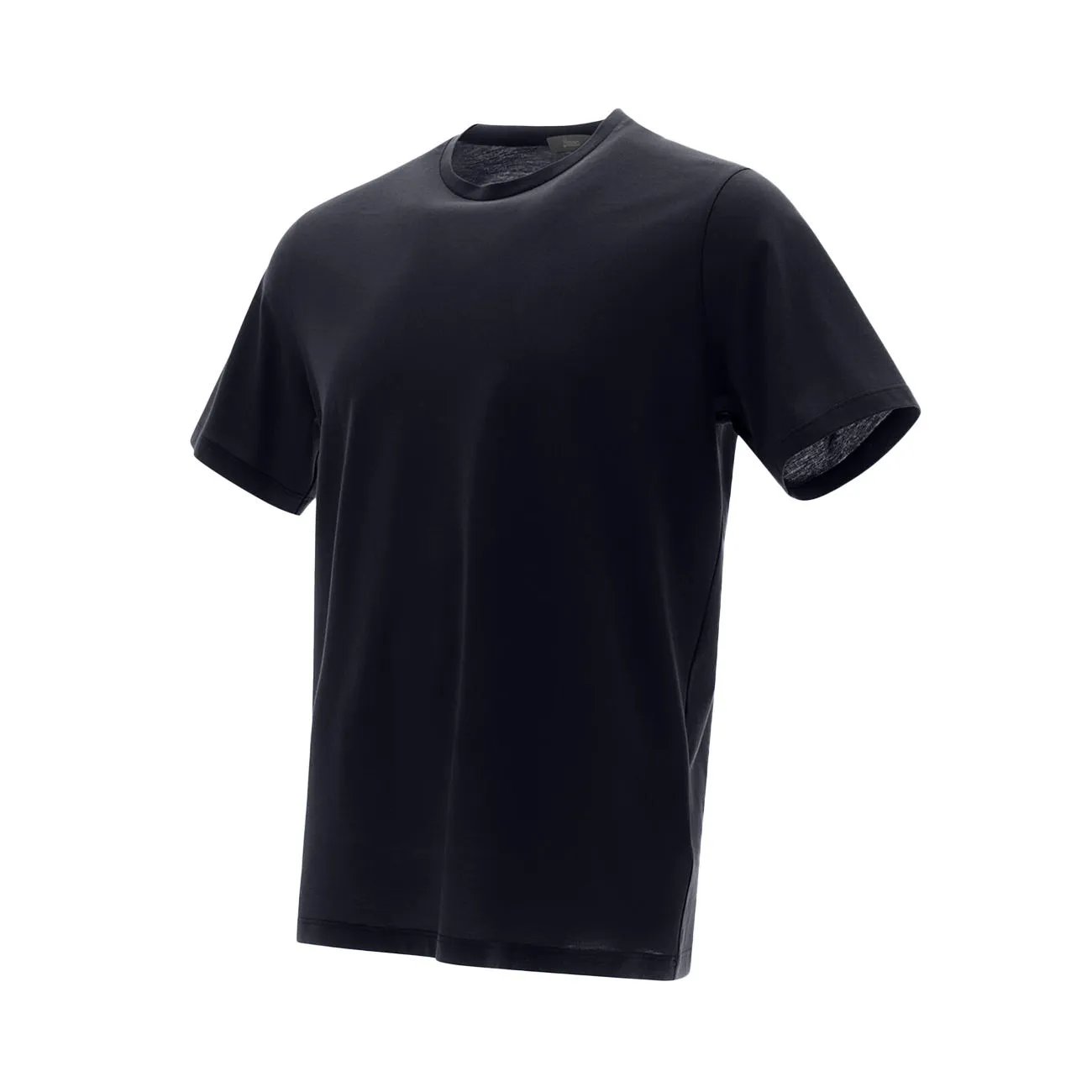 Blue Men's T-Shirt with Crepe Fabric