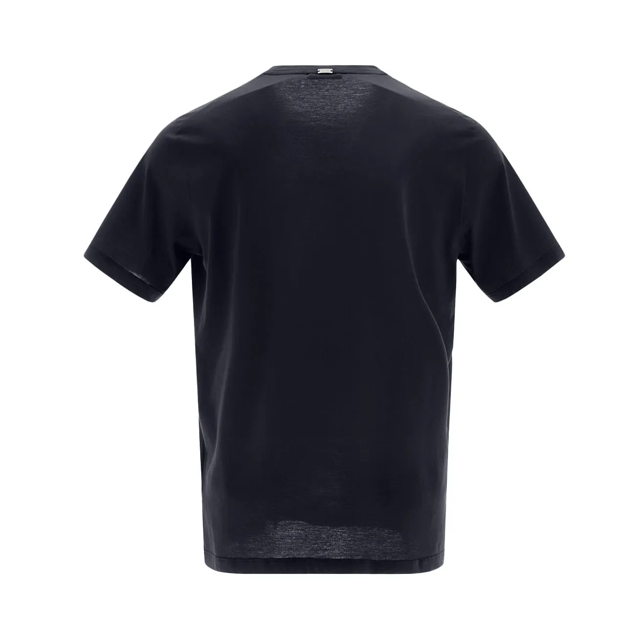 Blue Men's T-Shirt with Crepe Fabric