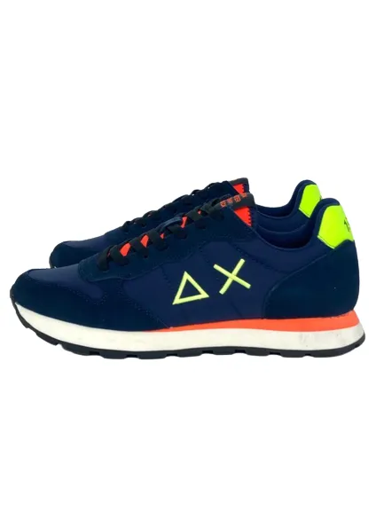 Blue Z33102 Tom Solid Fluo Sneakers