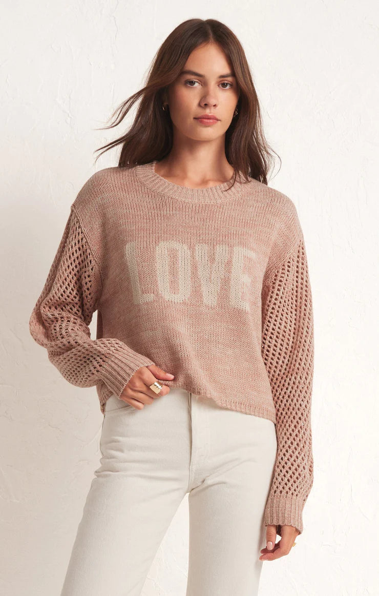 Blushing Love Sweater - Pink Romantic Sweater