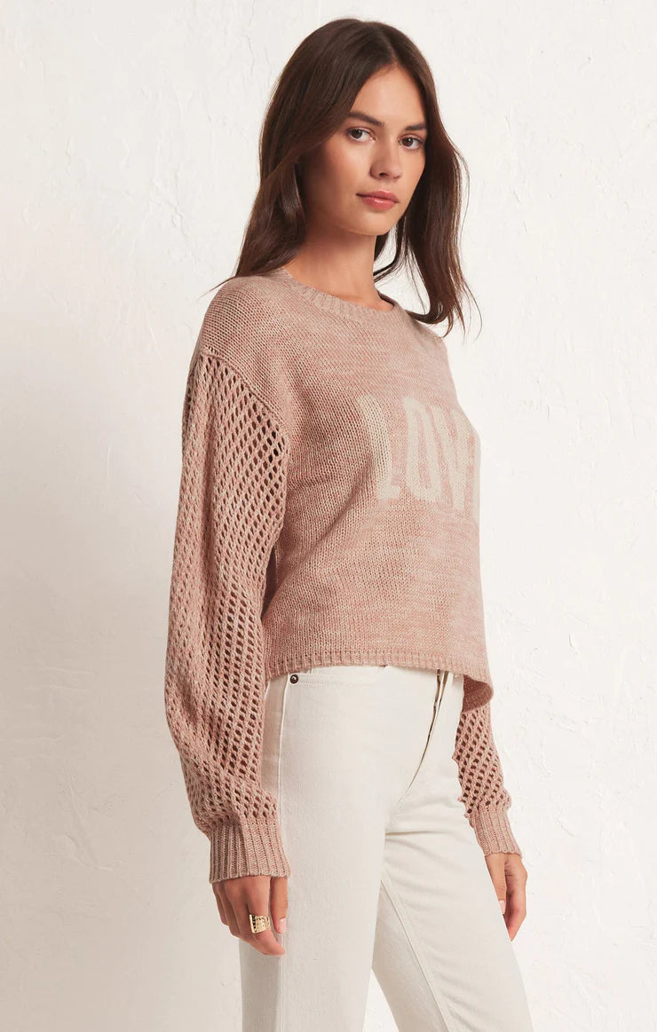 Blushing Love Sweater - Pink Romantic Sweater