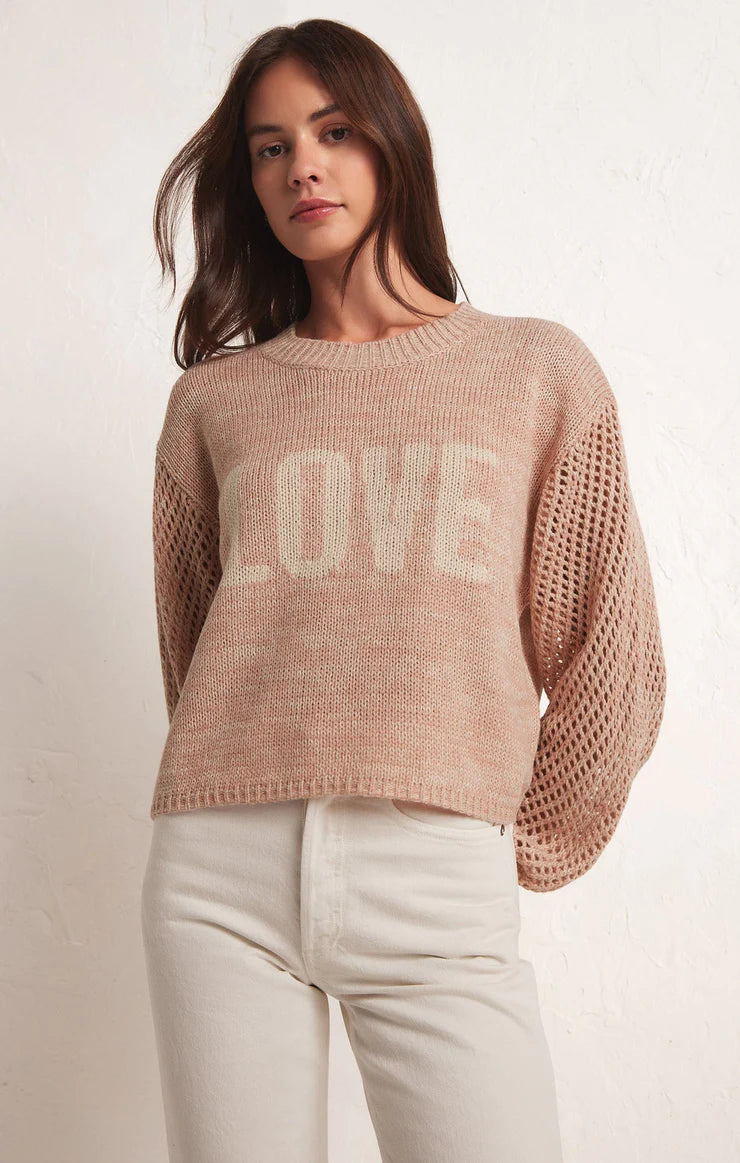 Blushing Love Sweater - Pink Romantic Sweater