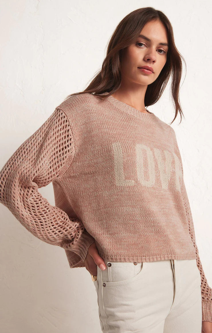 Blushing Love Sweater - Pink Romantic Sweater