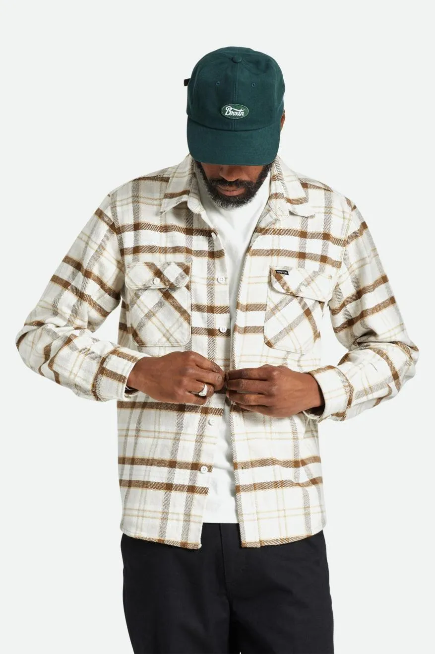 Bowery Flannel Shirt - Beige/Off White/Desert Palm