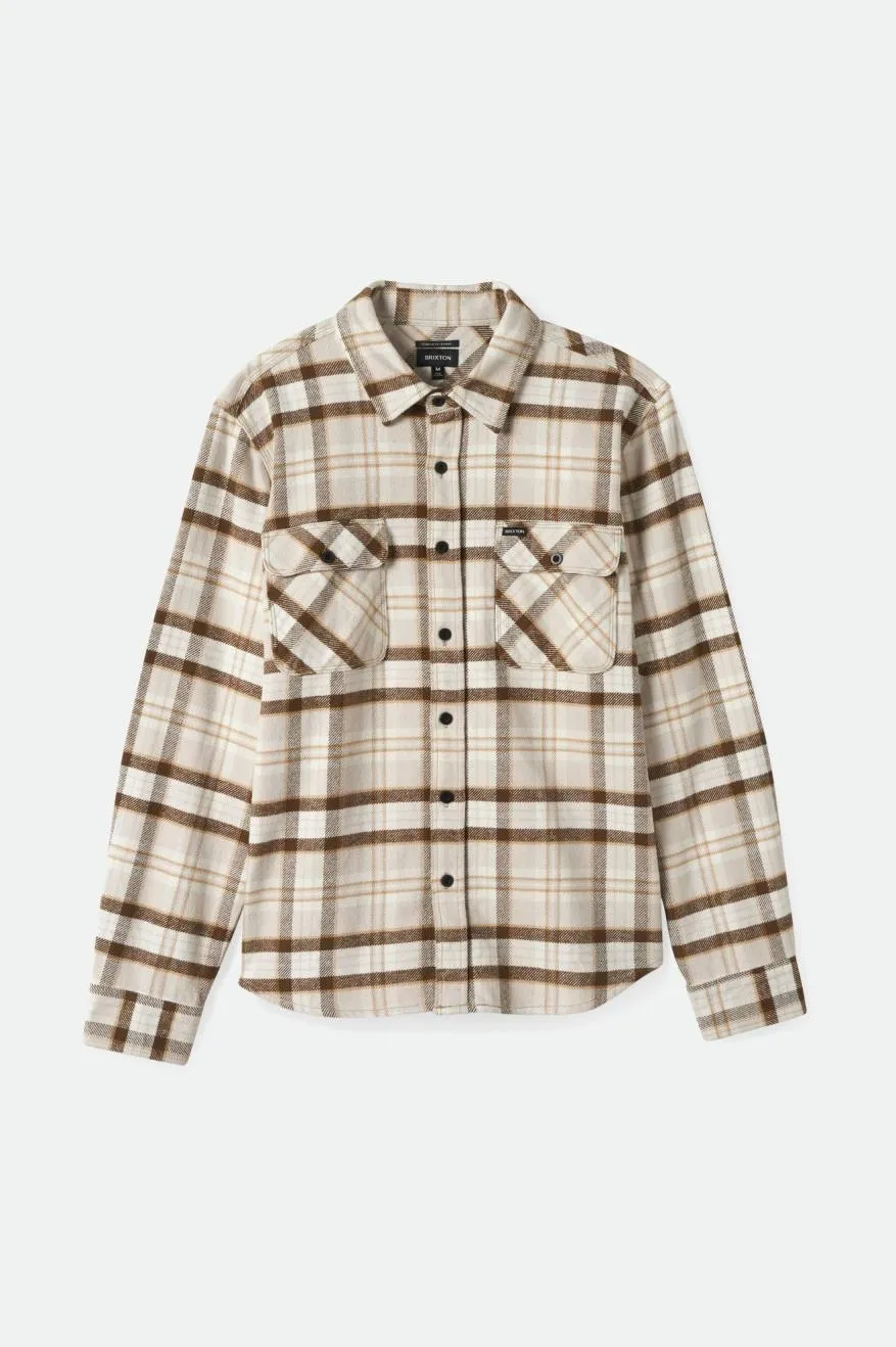 Bowery Flannel Shirt - Beige/Off White/Desert Palm