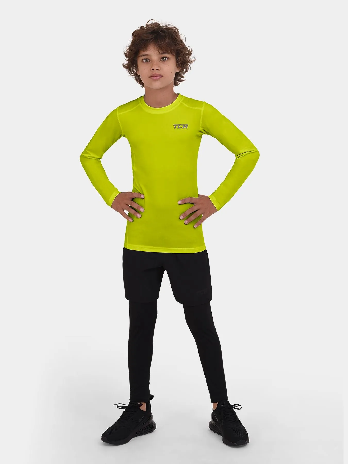 Boys' Hyperfusion Compression Base Layer Crew Neck Long Sleeve