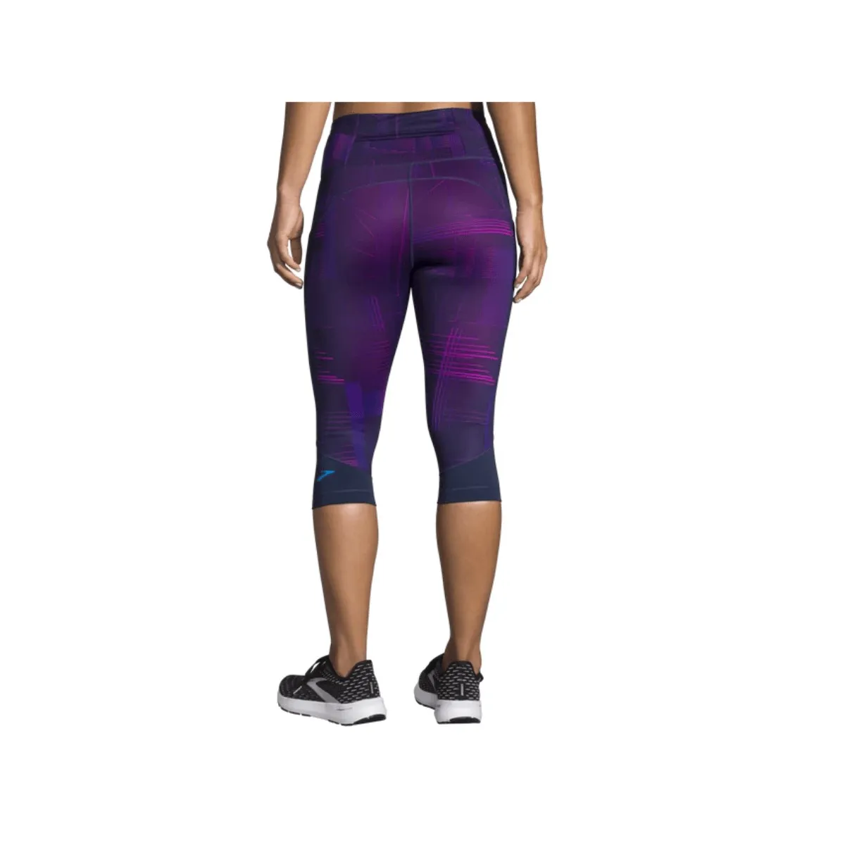 Brooks purple women's half crop tights