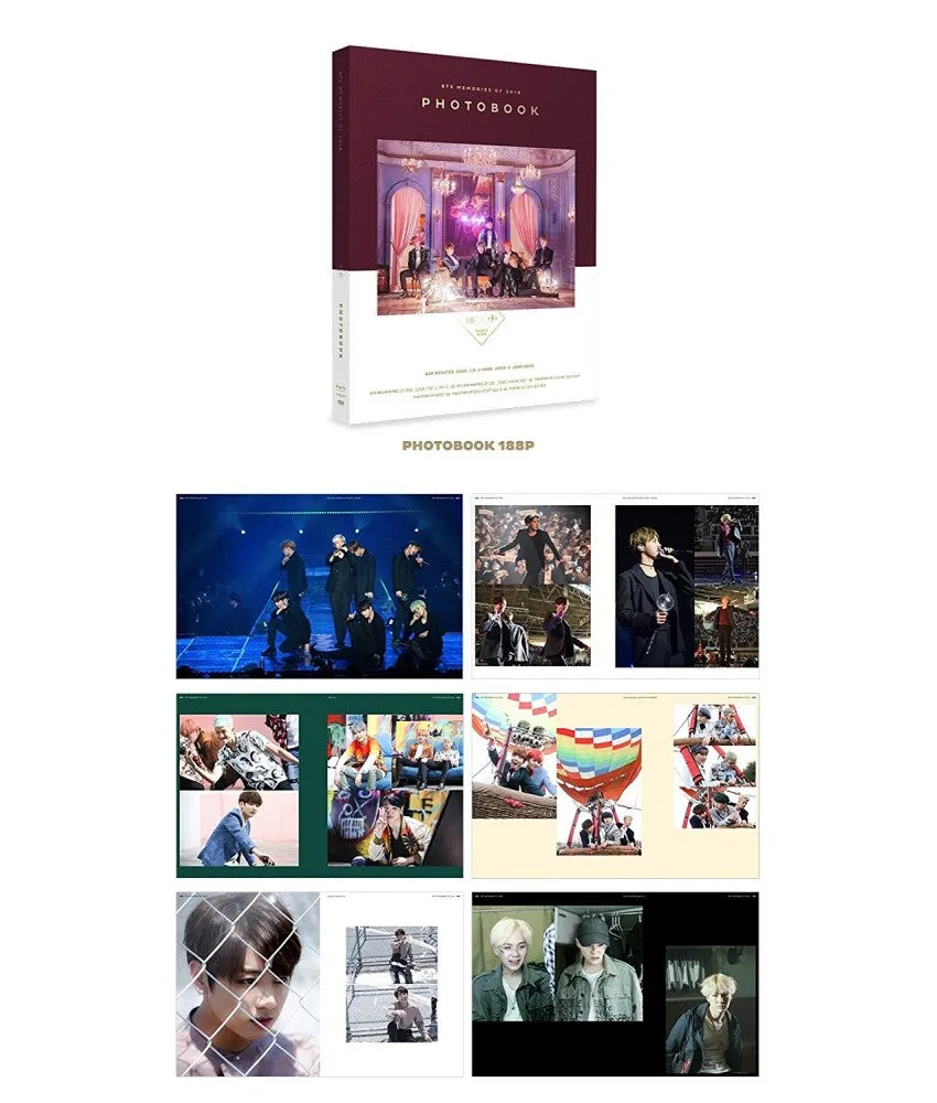 BTS 2016 Memories DVD (4 Disc Set) – Kpop Bangtan Boys Photobook and Card