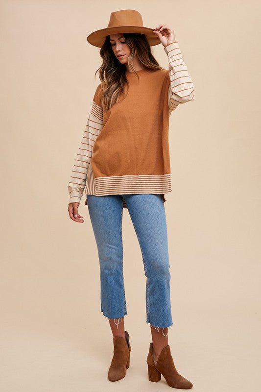 Camel Tunic Sweater