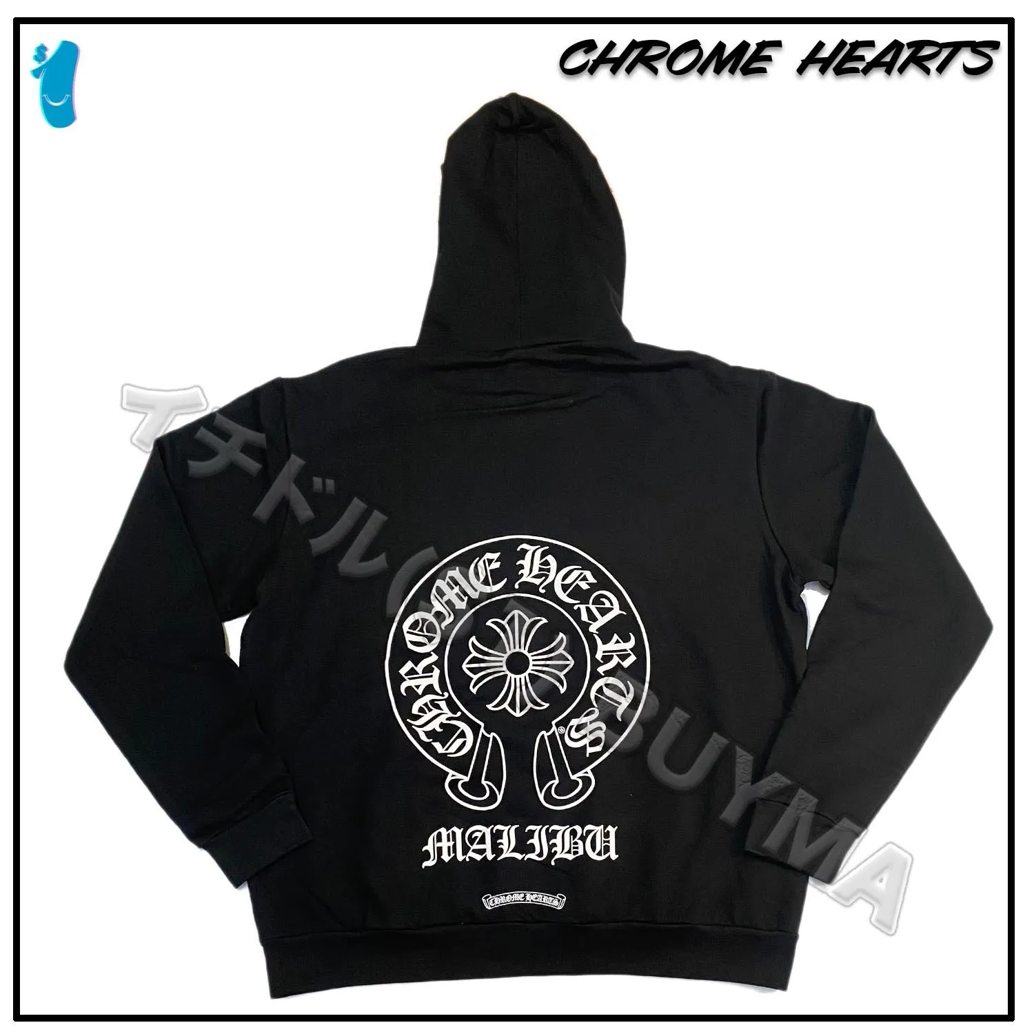 CHROME HEARTS Cotton Logo Hoodies - Unisex Street Style