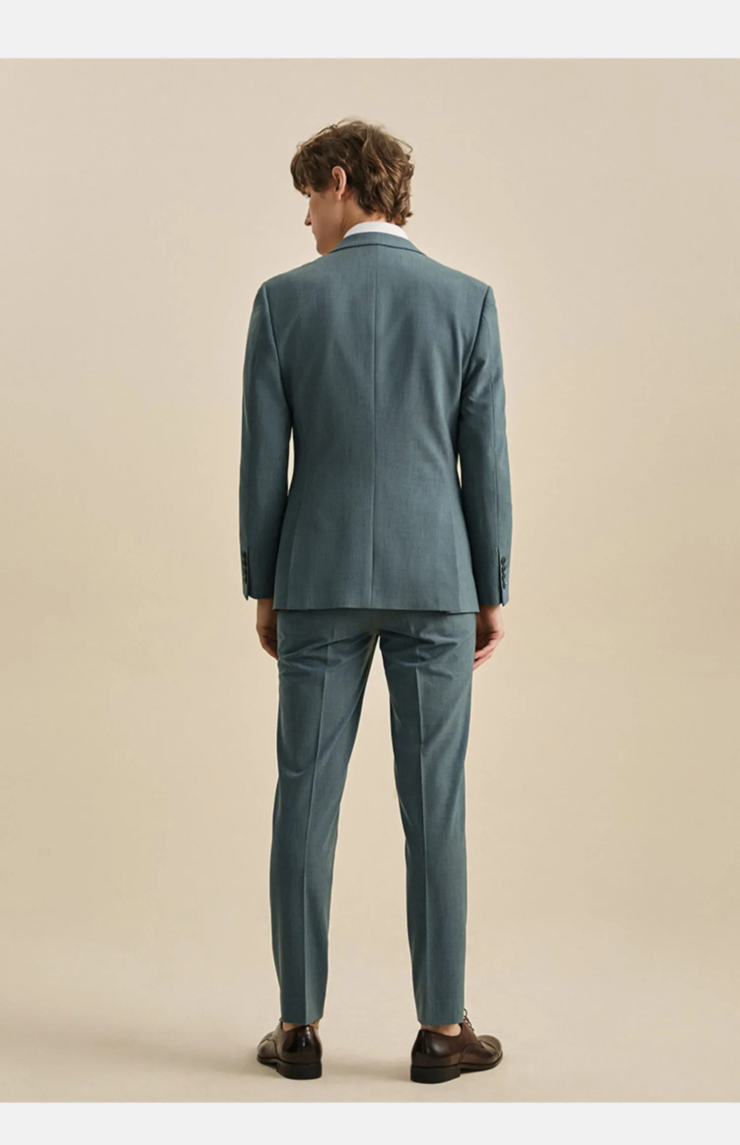 Clementine Groom Teal Green Suit, Vest, Pants - 3 Piece Set