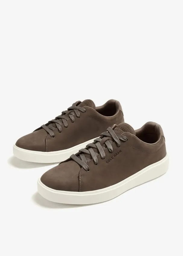 Cole Haan low top sneakers Irish Coffee nubuck lace up Grand Crosscourt Traveler