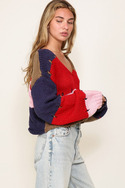 Color Block Sweater - Buy Now. Best Price, Great Quality.