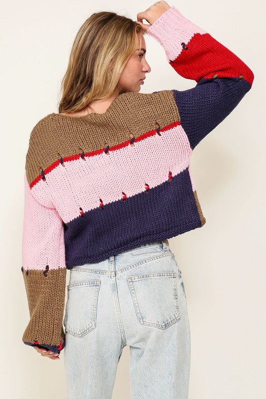 Color Block Sweater - Buy Now. Best Price, Great Quality.