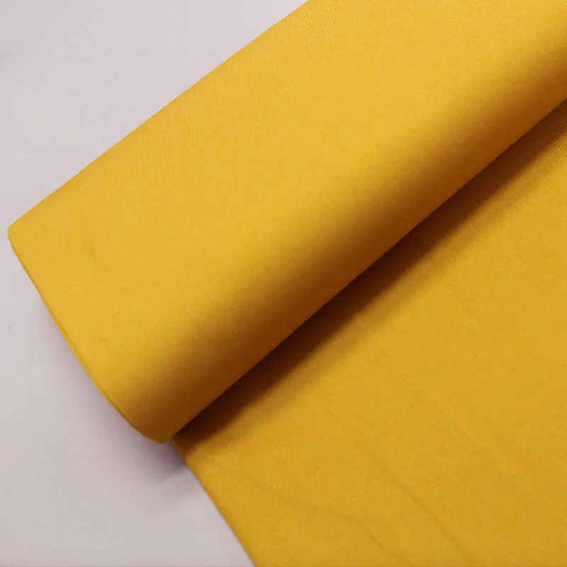 Coloured Stretch Denim - Mustard Yellow for Dressmaking