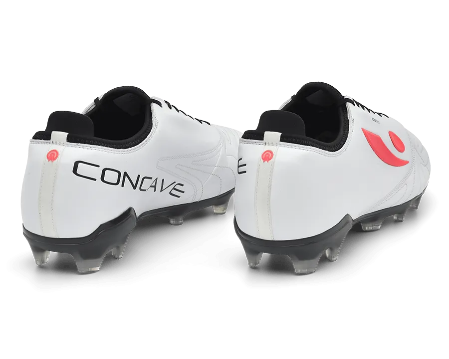 Concave Halo+ Pro v2 FG Football Boot - White/Solar/Black