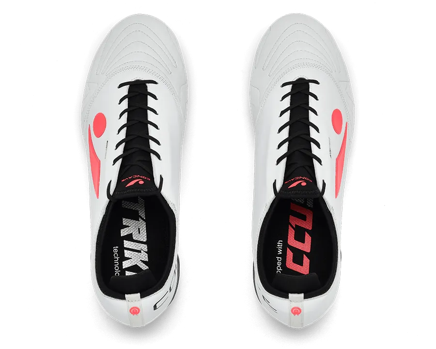 Concave Halo+ Pro v2 FG Football Boot - White/Solar/Black