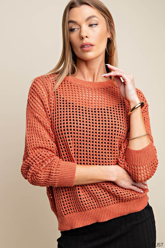 Copper Dreams Sweater - Top rated copper colored dreamy sweater.