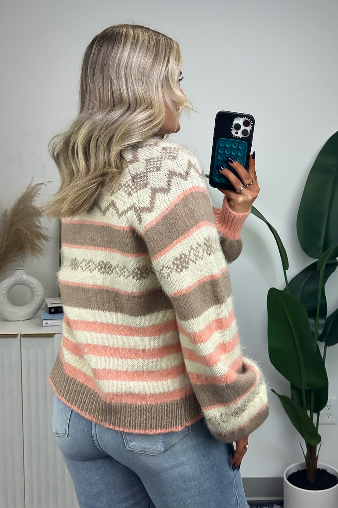 Cozy Fair Isle Color Block Sweater - FINAL SALE