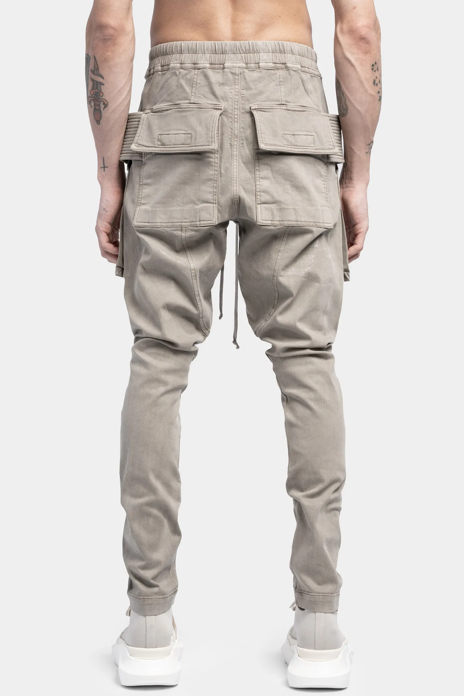 Creatch cargo pants with drawstring, Pearl