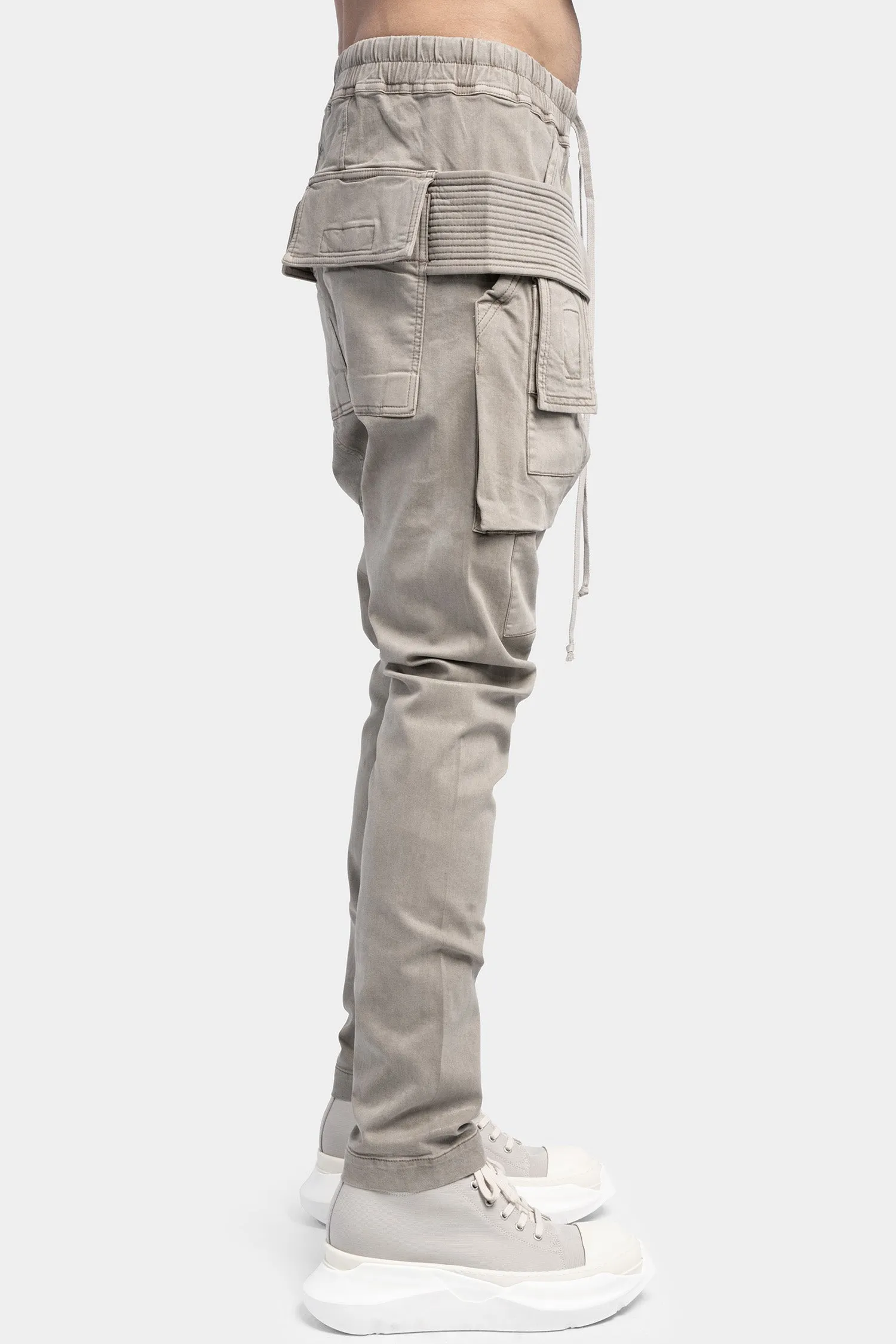 Creatch cargo pants with drawstring, Pearl