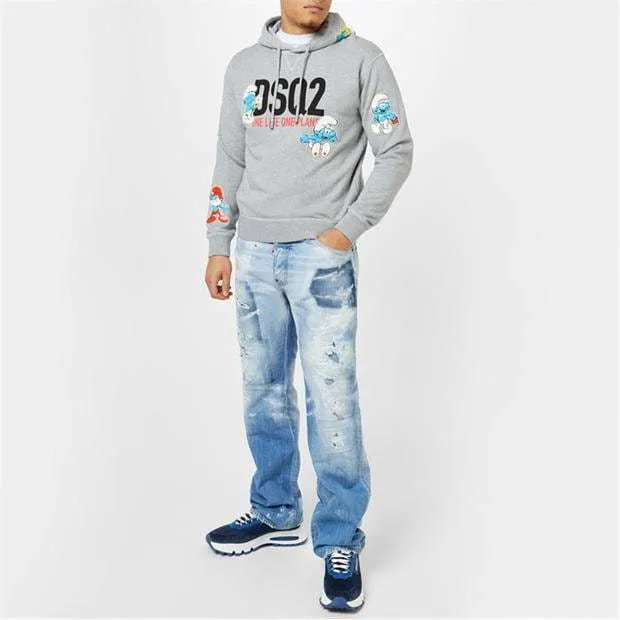 D SQUARED2 Unisex Street Style Collaboration Plain Cotton Logo Luxury - Shop Online