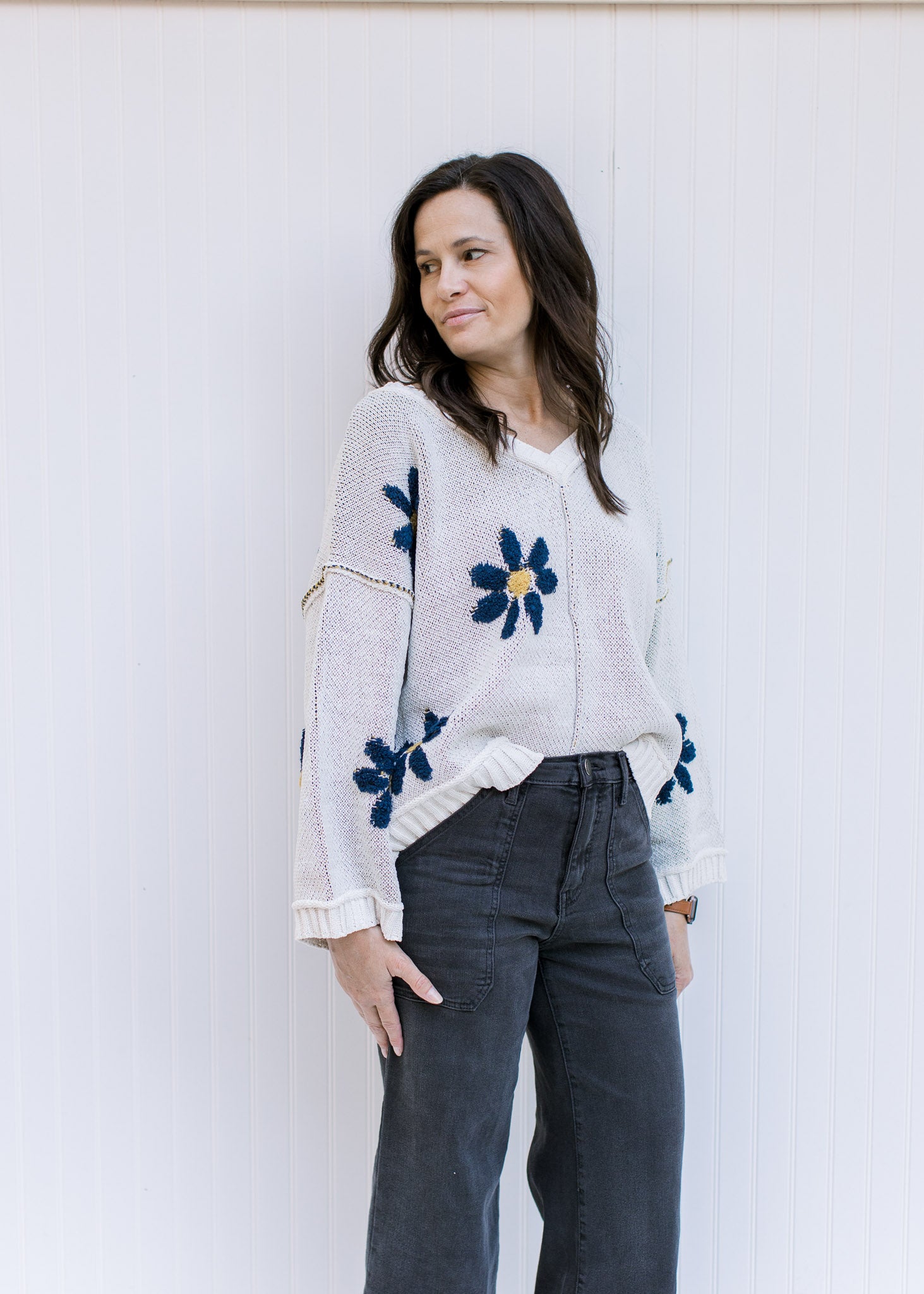 Daisy Ivory Sweater