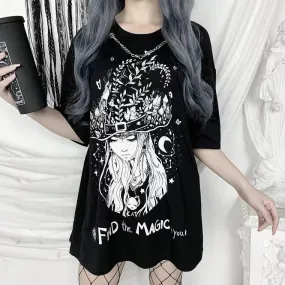 Dark Fashion Long T-Shirt BY70177 - Discover Your Inner Magic