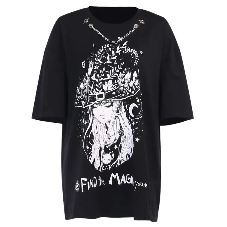 Dark Fashion Long T-Shirt BY70177 - Discover Your Inner Magic