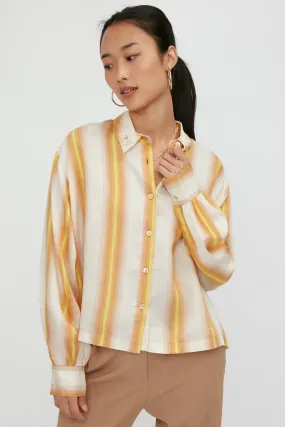 Degradé Stripe Shirt, Crystal Embellished, Ambra