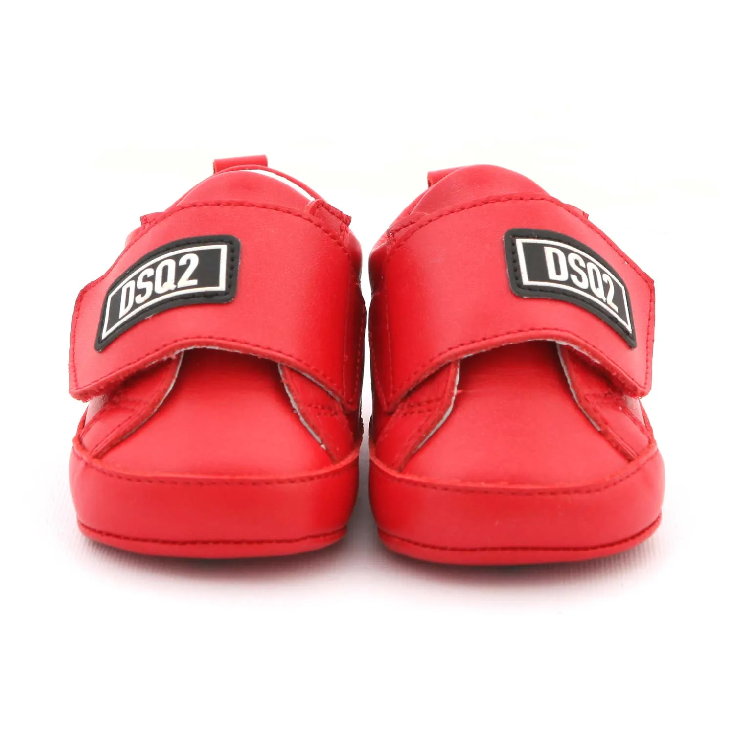 Dsquared2 Unisex Mini Sneaker In Red Leather For Baby