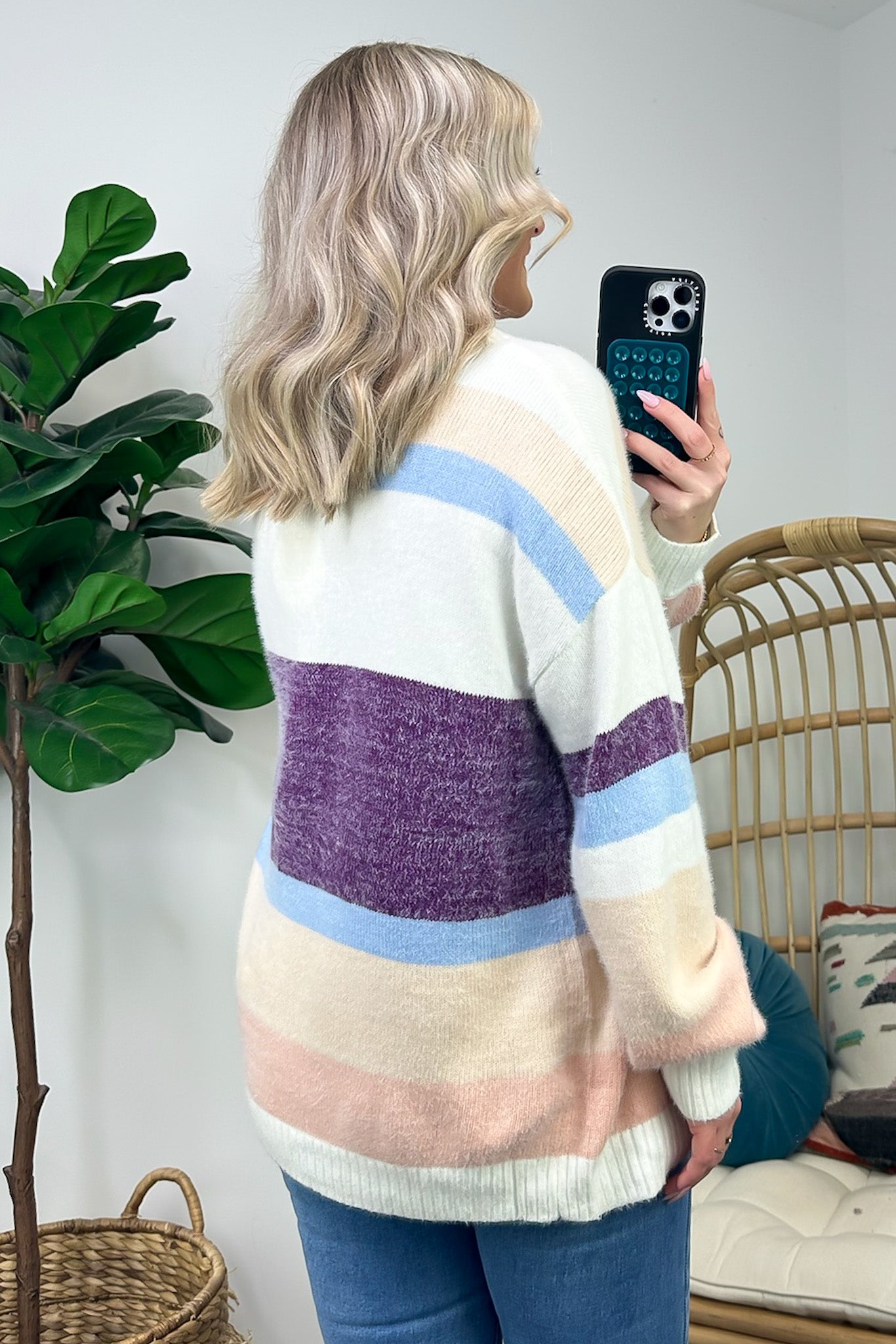 Ellodie Striped Soft Knit Sweater - Clearance