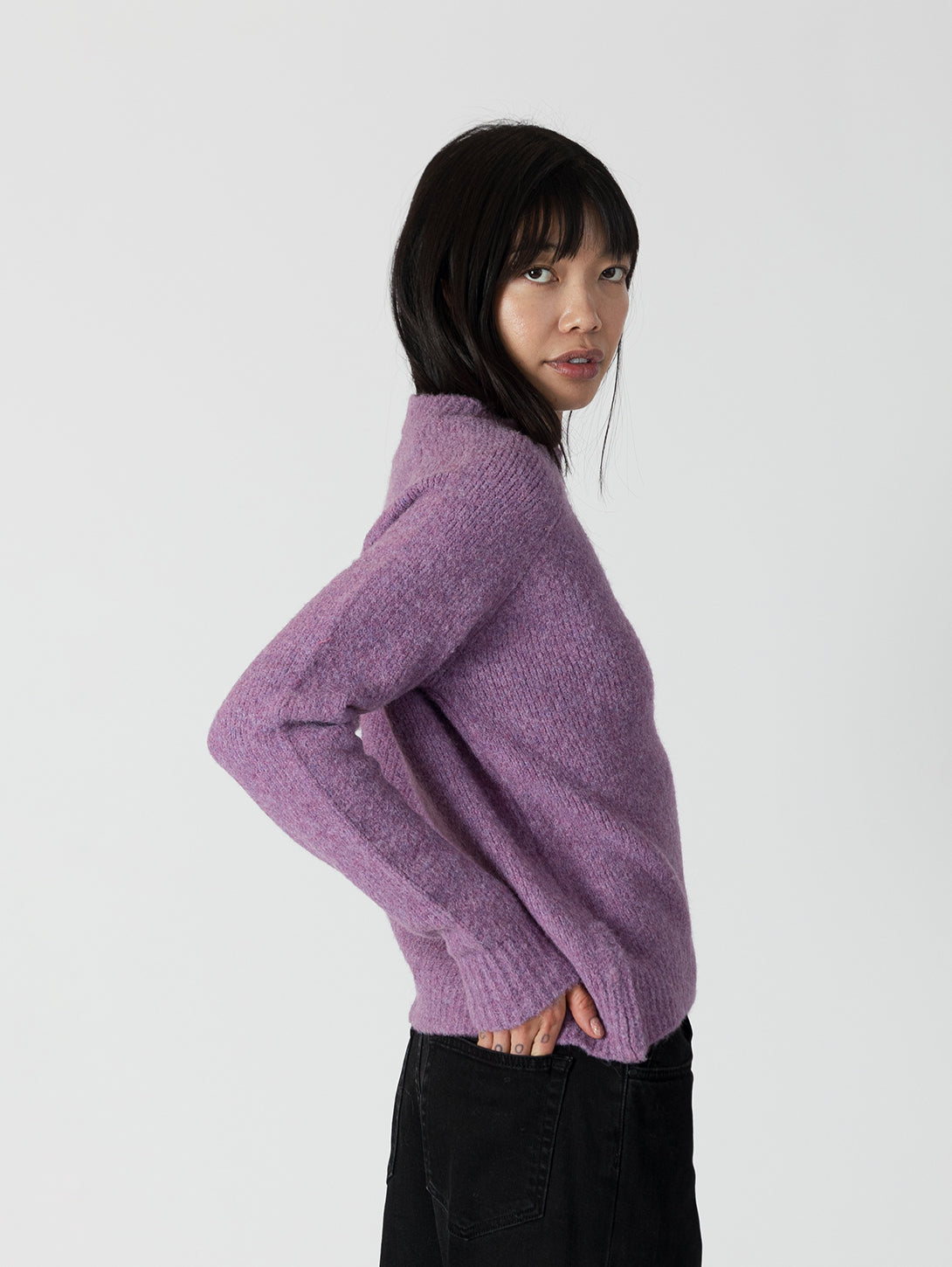 Ezra Crewneck - Mulberry - Fashion Clothing - Buy Online