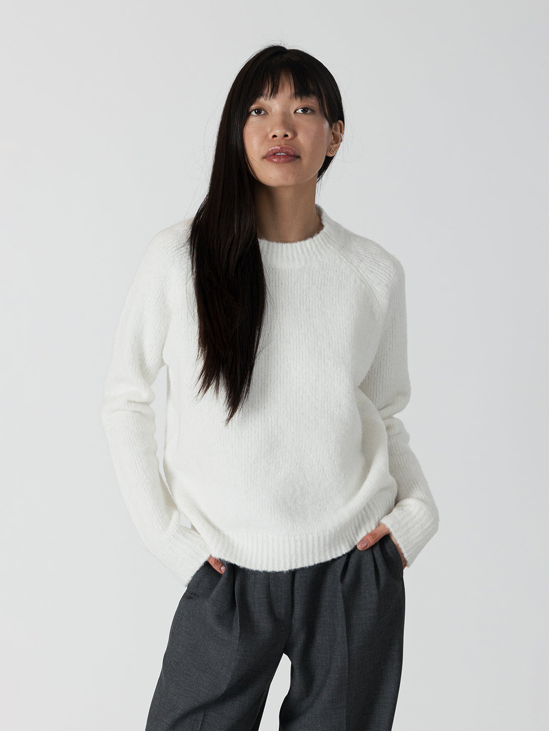 Ezra Crewneck - Off White, Affordable, Stylish, High-Quality.