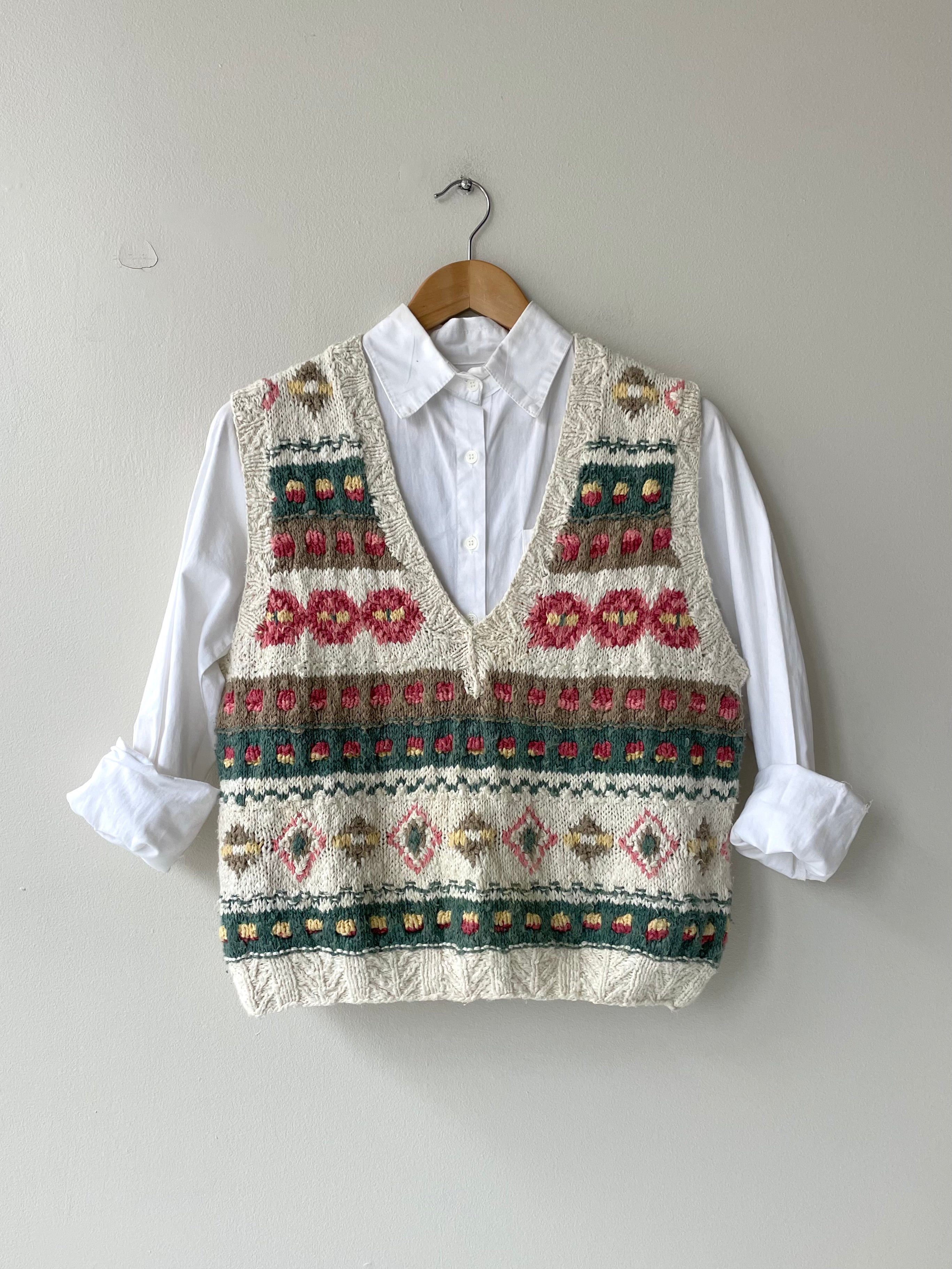 Fair Isle Sleeveless Sweater