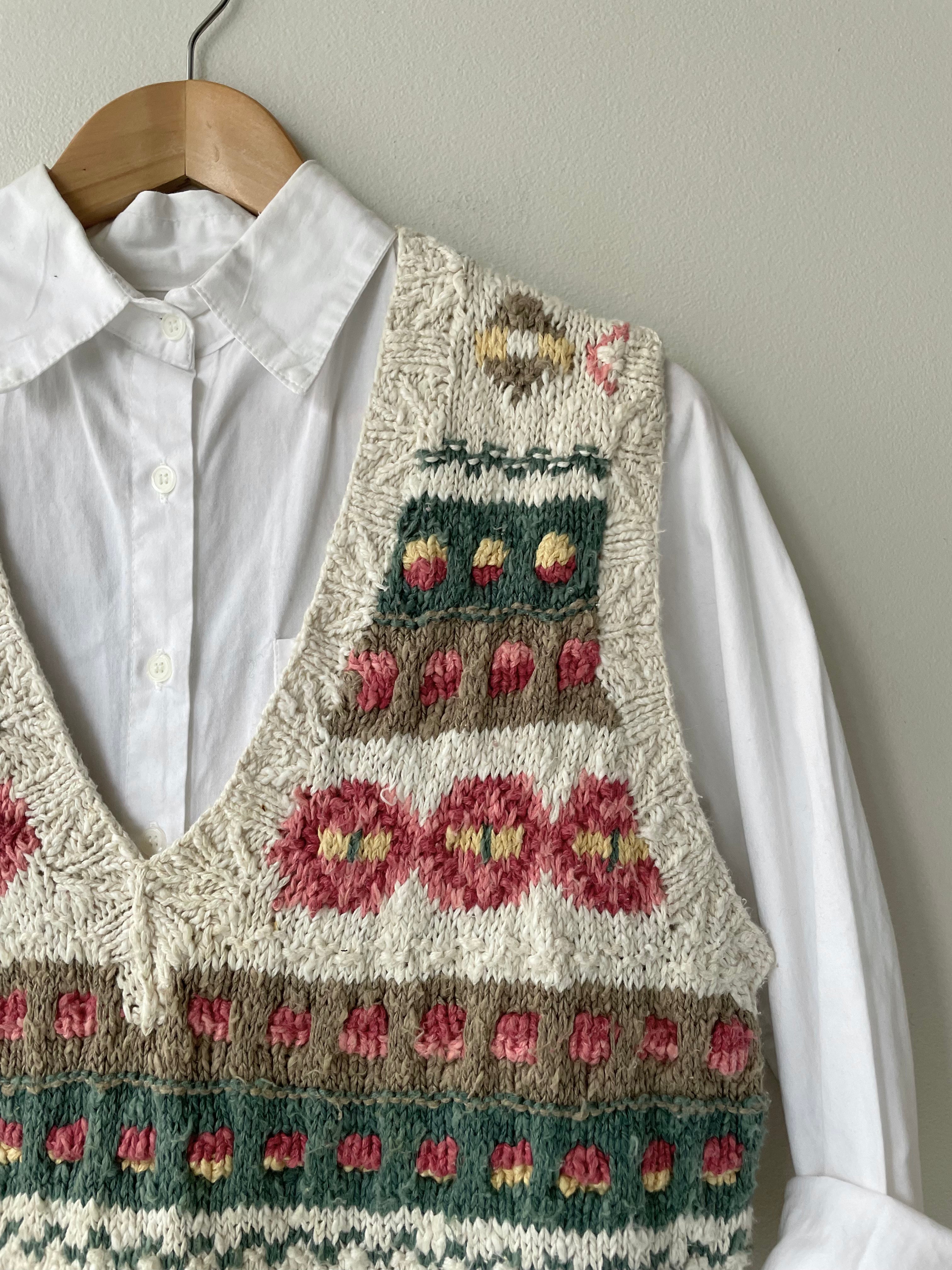 Fair Isle Sleeveless Sweater