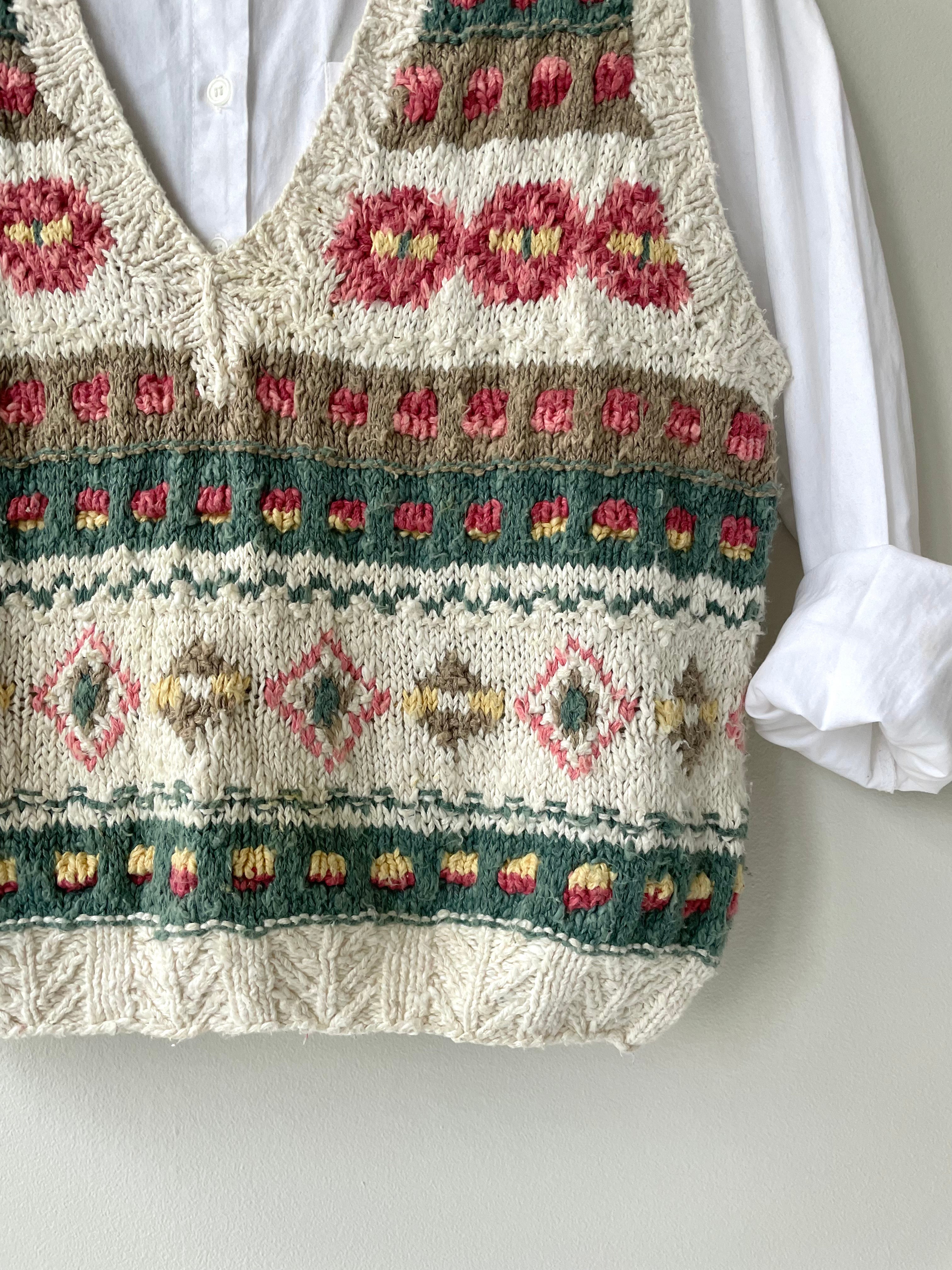 Fair Isle Sleeveless Sweater