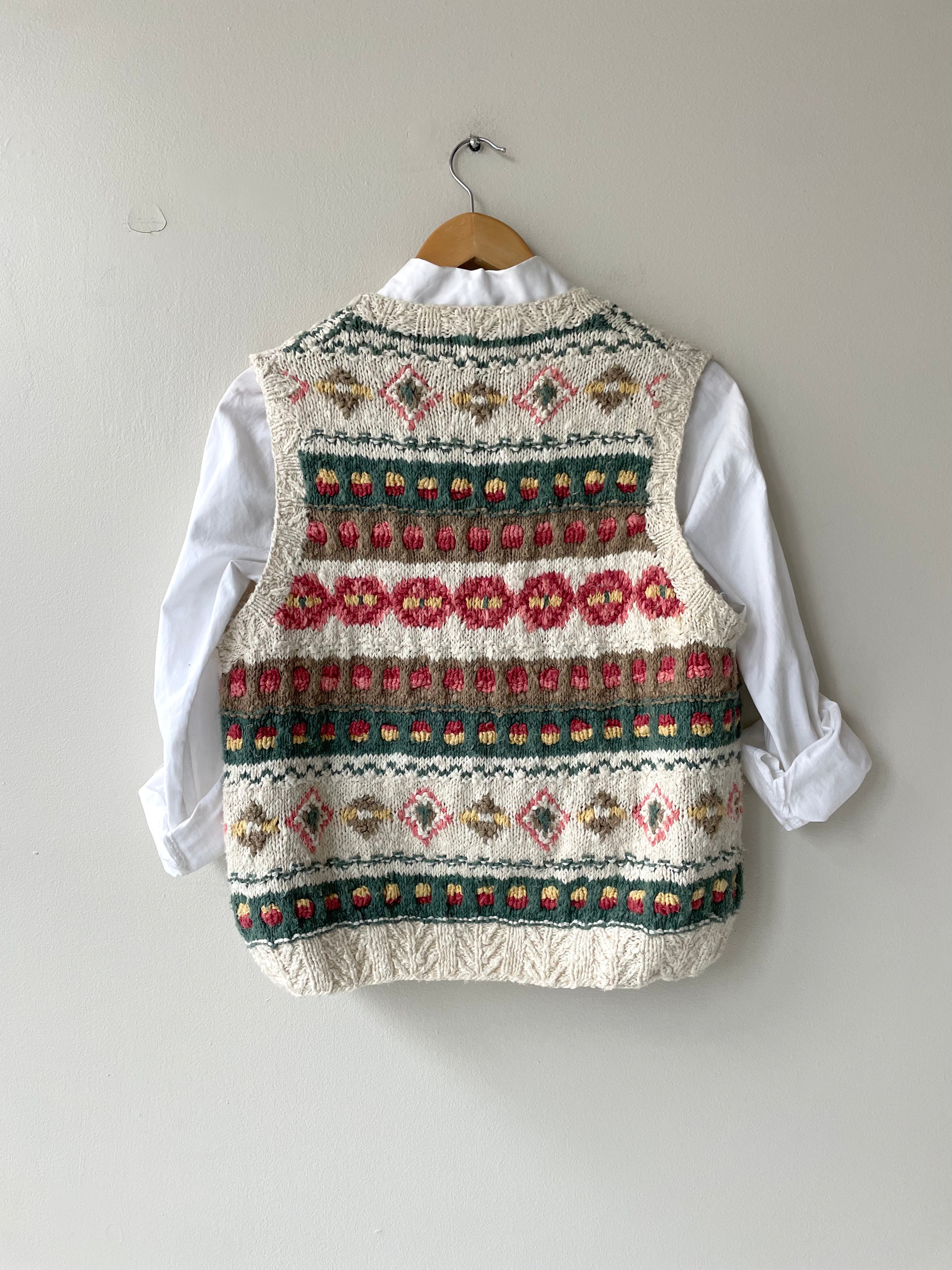 Fair Isle Sleeveless Sweater