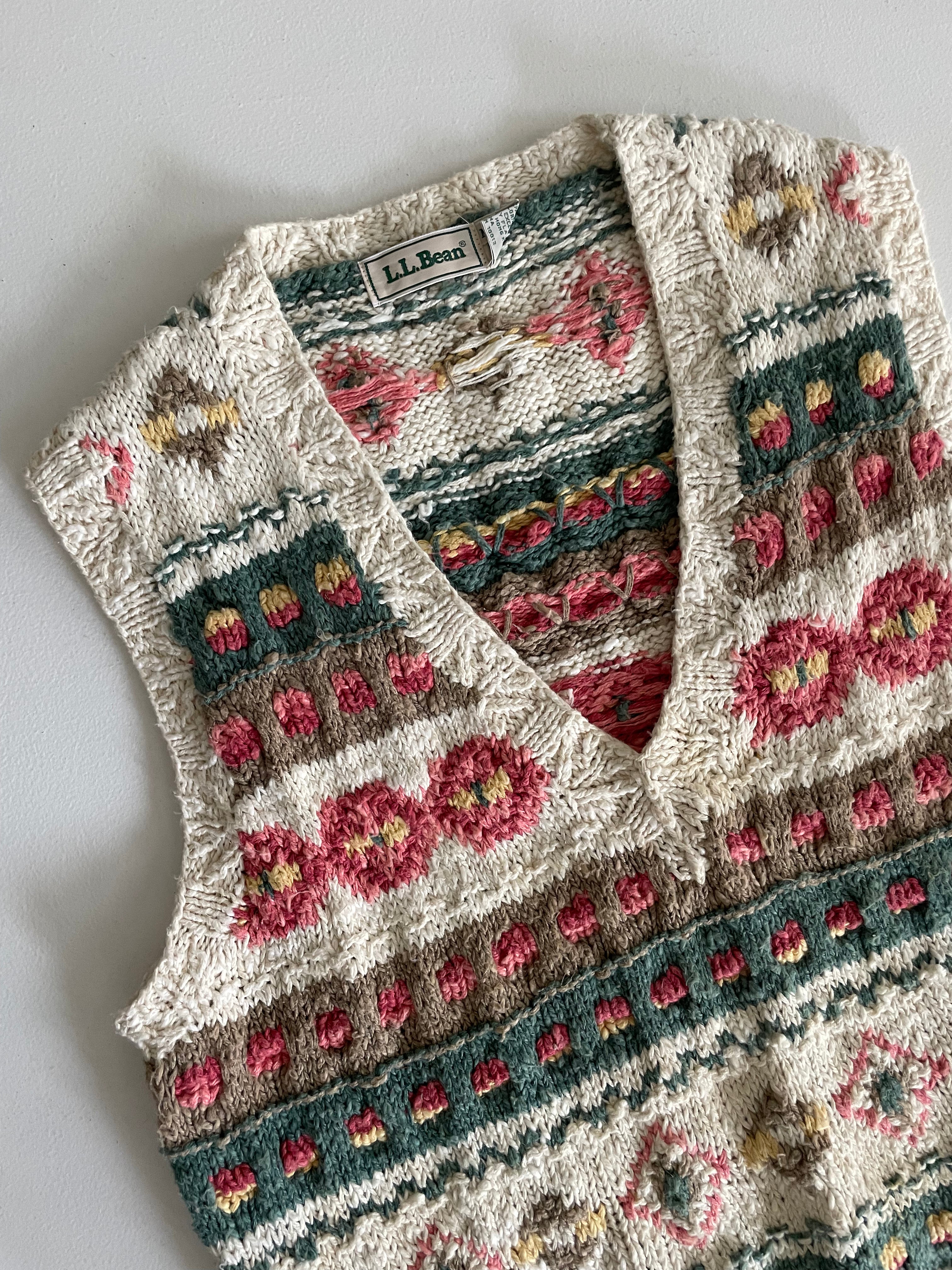 Fair Isle Sleeveless Sweater