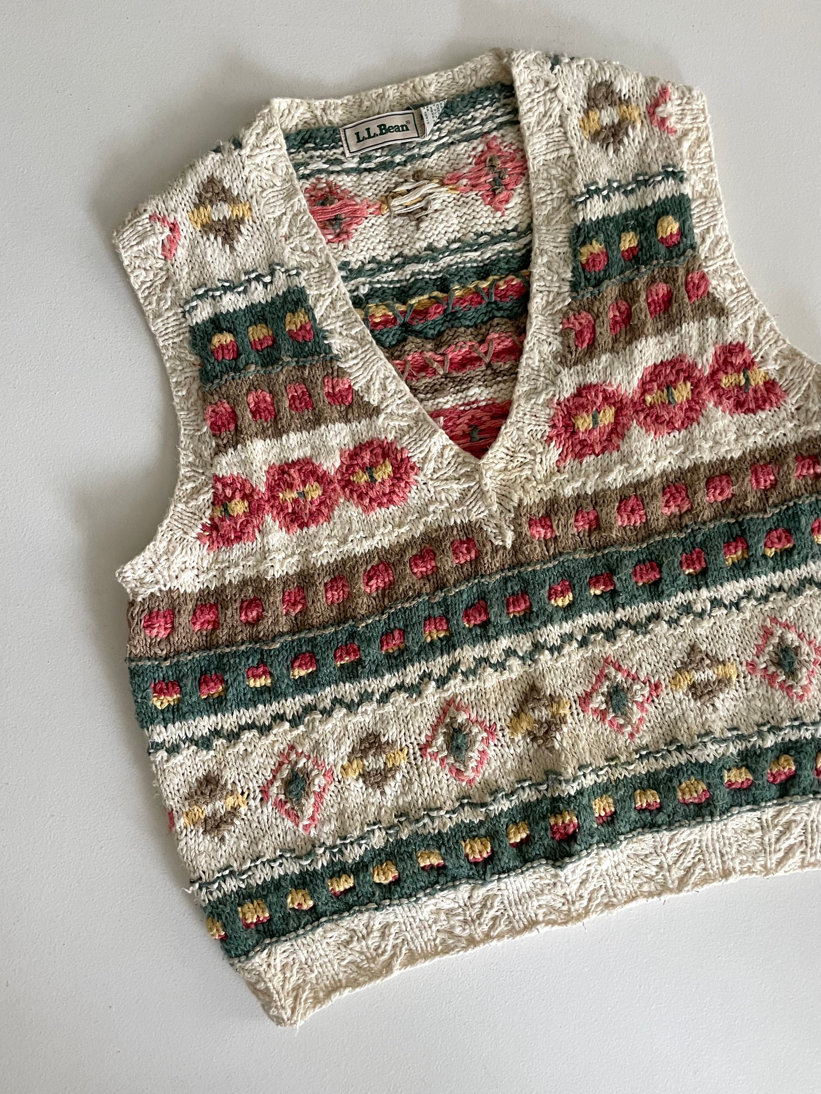 Fair Isle Sleeveless Sweater