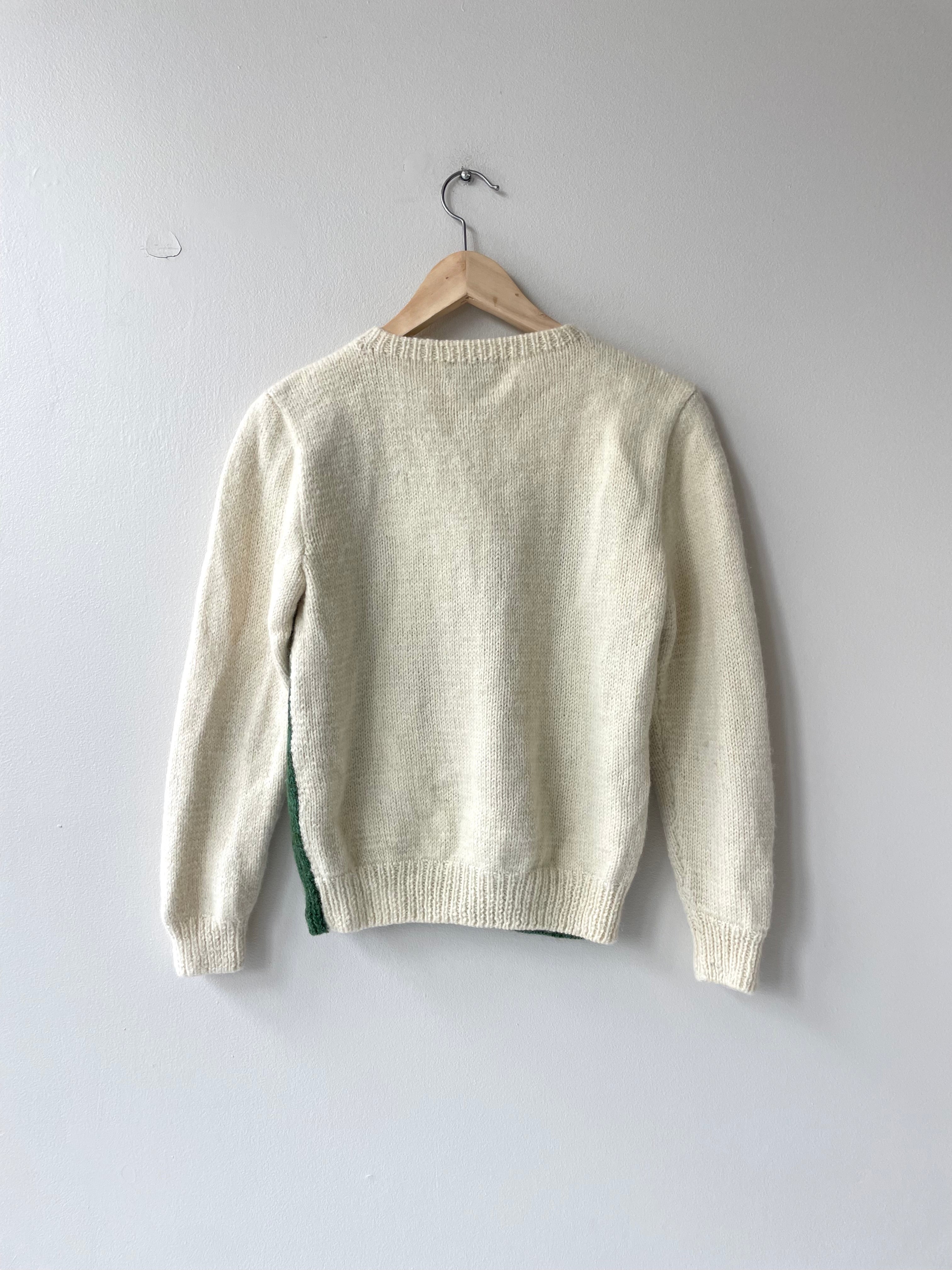 Farm Scene Wool Sweater