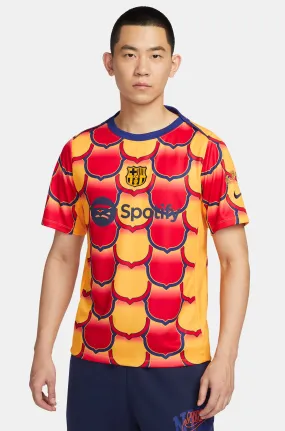 FC Barcelona gold pre-match jersey