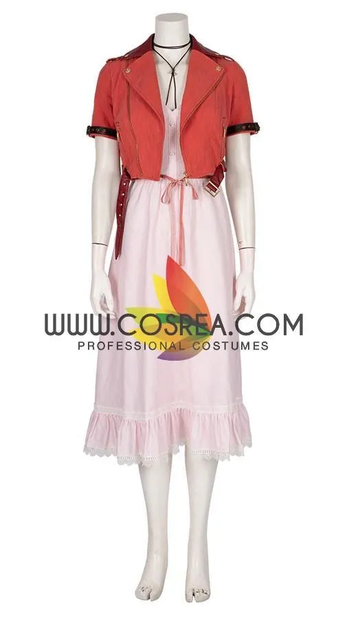 Final Fantasy VII Remake Aerith Cosplay Costume | FF7 Remake Costume