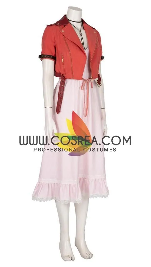 Final Fantasy VII Remake Aerith Cosplay Costume | FF7 Remake Costume