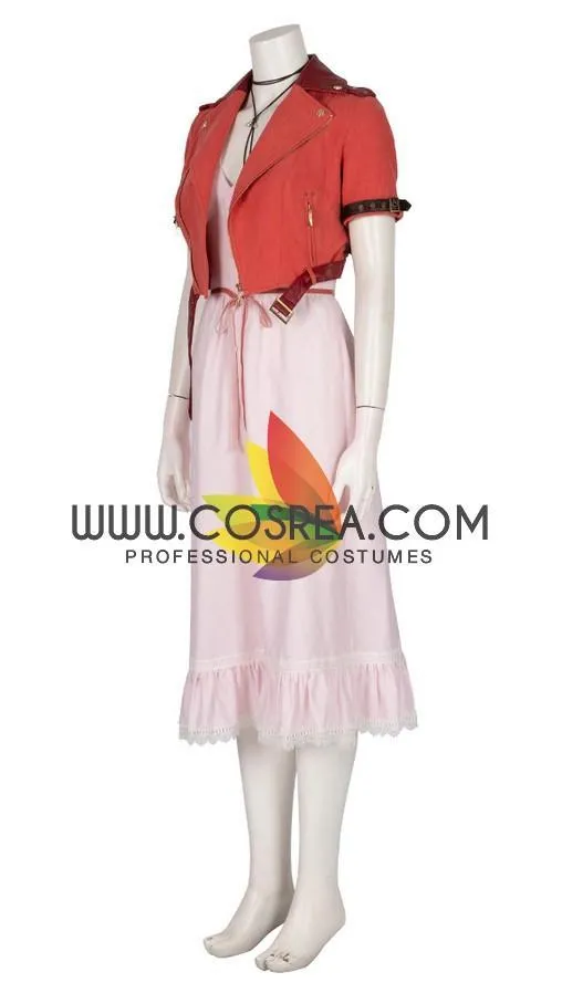 Final Fantasy VII Remake Aerith Cosplay Costume | FF7 Remake Costume